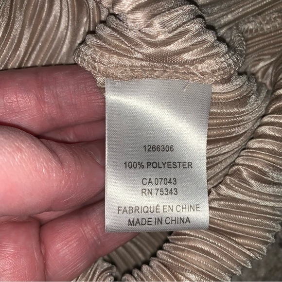 Rachel Zoe Pleated Champagne Blouse - Picture 3 of 3